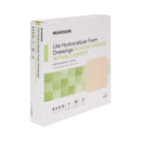 Thin Foam Dressing McKesson Lite 6 X 6 Inch Without Border Film Backing Silicone Gel Adhesive Square Sterile
