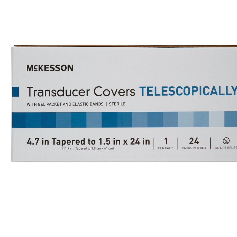 Ultrasound Probe Cover Kit McKesson 4.7 Inch tapered to 1.5 X 24 Inch Plastic Sterile Tapered