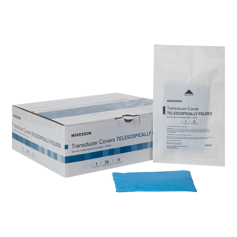 Ultrasound Transducer Cover Kit McKesson 6 X 33 Inch Polyethylene Sterile Folded