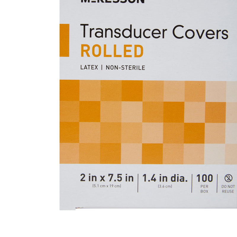 Ultrasound Probe Cover McKesson 1-2/5 X 7-1/2 Inch Latex NonSterile Rolled