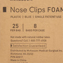 Nose Clip McKesson Foam, Disposable, Blue Plastic For Spirometer