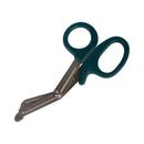 Trauma Shears McKesson Medicut™ Green 7-1/4 Inch Length Medical Grade Stainless Steel NonSterile Finger Ring Handle Blunt Tip / Blunt Tip