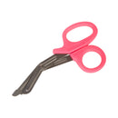 Trauma Shears McKesson Medicut™ Pink 7-1/4 Inch Length Medical Grade Stainless Steel NonSterile Finger Ring Handle Blunt Tip / Blunt Tip