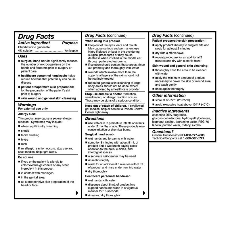 Antiseptic Skin Cleanser McKesson 15 mL Individual Packet 4% Strength CHG (Chlorhexidine Gluconate) / Isopropyl Alcohol NonSterile