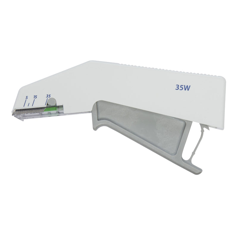 Wound Stapler McKesson Squeeze Handle Stainless Steel Staples Wide Staple 35 Staples