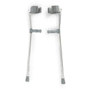 Forearm Crutches Mckesson Adult Steel Frame 300 lbs. Weight Capacity
