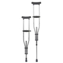 Underarm Crutches McKesson Youth / Adult / Tall Adult 4 Foot 6 Inch to 6 Foot 6 Inch User Height Aluminum Frame 300 lbs. Weight Capacity