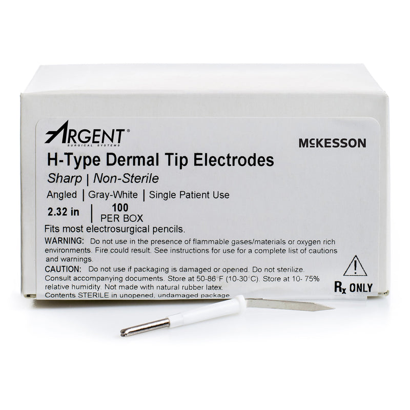 Blade Electrode McKesson NonSterile Sharp Angled Blade Tip Disposable