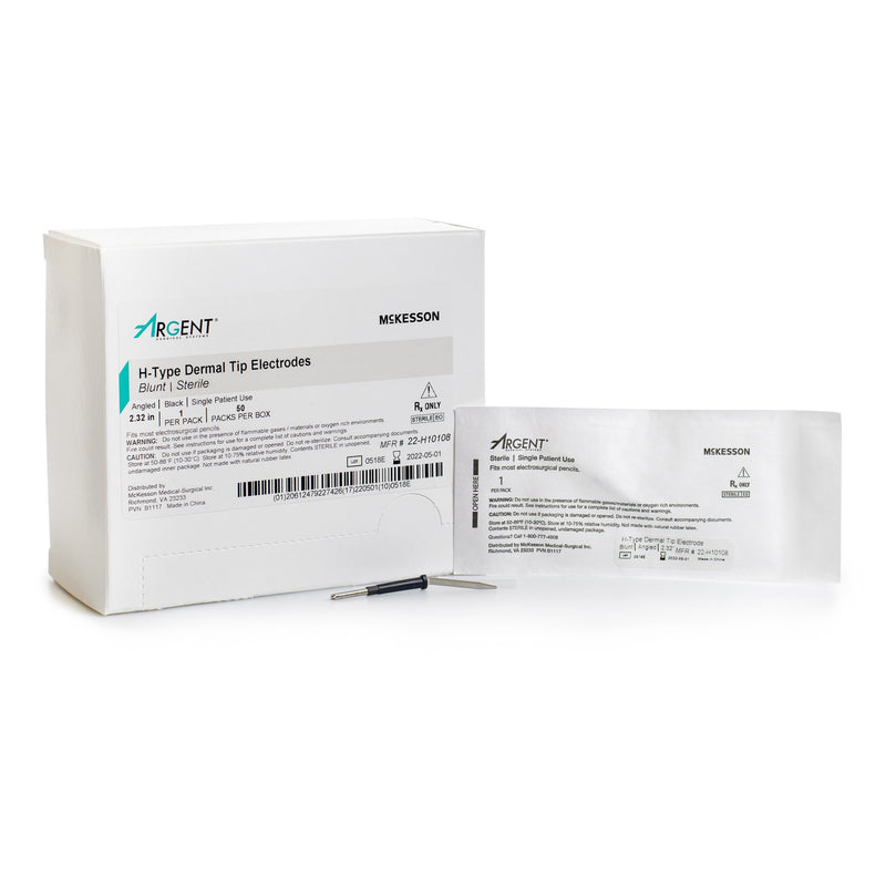 Blade Electrode McKesson Sterile Blunt Angled Blade Tip Disposable