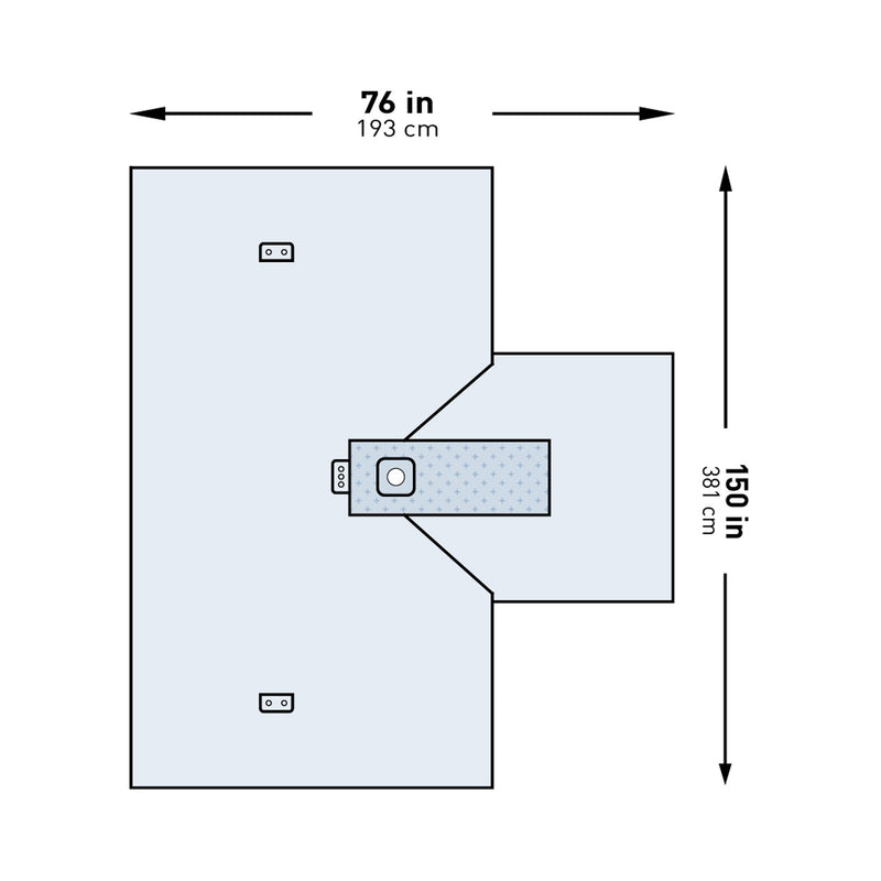Orthopedic Drape McKesson Hand Drape 114 W X 150 L Inch Sterile