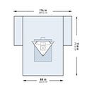 Orthopedic Drape McKesson Heavy-Duty Knee Arthroscopy Drape 114 W X 88 W X 116 L Inch Sterile