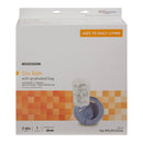 Sitz Bath McKesson Round Gray Plastic 2000 mL Bag Graduated, 500 mL Increments up to 2000 mL