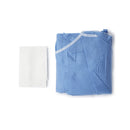 Non-Reinforced Surgical Gown with Towel McKesson 2X-Large Blue Sterile AAMI Level 3 Disposable