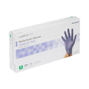 Exam Glove McKesson Confiderm® 3.0 Medium NonSterile Nitrile Standard Cuff Length Textured Fingertips Blue Not Rated