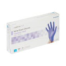 Exam Glove McKesson Confiderm® 3.0 Large NonSterile Nitrile Standard Cuff Length Textured Fingertips Blue Not Rated