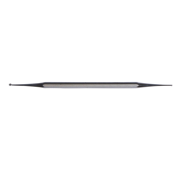 Excavator Curette McKesson Argent™ 5-1/2 Inch Length Double-ended Solid Octagon Handle 1.5 mm Tip / 2.5 mm Tip Straight Fenestrated Round Cup Tip