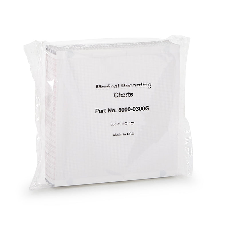 Recording Chart Paper McKesson Z-Fold Red Grid