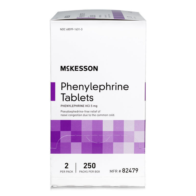 Sinus Relief McKesson Brand 5 mg Strength Tablet 2 per Pack