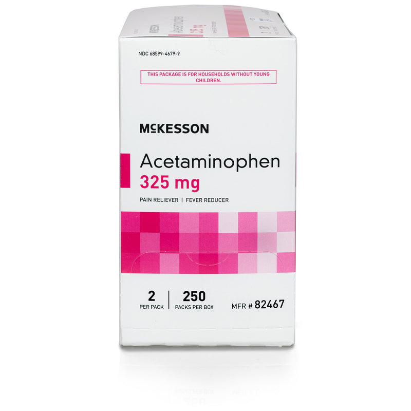 Pain Relief McKesson 325 mg Strength Acetaminophen Unit Dose Tablet 250 per Box