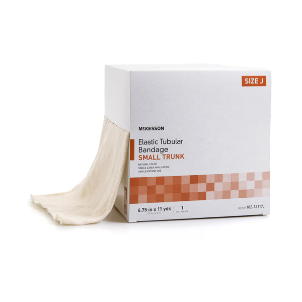 Elastic Tubular Support Bandage McKesson Spandagrip™ 6-3/4 Inch X 11 Yard Small Trunk Pull On Natural NonSterile Size J Standard Compression