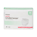 Unisex Adult Absorbent Underwear McKesson Pull On with Tear Away Seams Medium Disposable Moderate Absorbency
