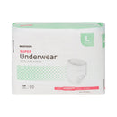 Unisex Adult Absorbent Underwear McKesson Pull On with Tear Away Seams Large Disposable Moderate Absorbency