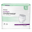 Unisex Adult Absorbent Underwear McKesson Pull On with Tear Away Seams Large Disposable Heavy Absorbency