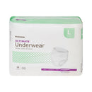 Unisex Adult Absorbent Underwear McKesson Pull On with Tear Away Seams Large Disposable Heavy Absorbency