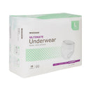 Unisex Adult Absorbent Underwear McKesson Pull On with Tear Away Seams Large Disposable Heavy Absorbency