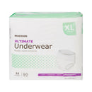 Unisex Adult Absorbent Underwear McKesson Pull On with Tear Away Seams X-Large Disposable Heavy Absorbency