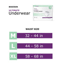 Unisex Adult Absorbent Underwear McKesson Pull On with Tear Away Seams X-Large Disposable Heavy Absorbency