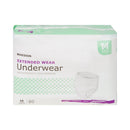 Unisex Adult Absorbent Underwear McKesson Pull On with Tear Away Seams Medium Disposable Heavy Absorbency