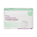 Unisex Adult Absorbent Underwear McKesson Pull On with Tear Away Seams Large Disposable Heavy Absorbency