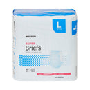Unisex Adult Incontinence Brief McKesson Large Disposable Moderate Absorbency
