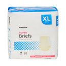 Unisex Adult Incontinence Brief McKesson X-Large Disposable Moderate Absorbency