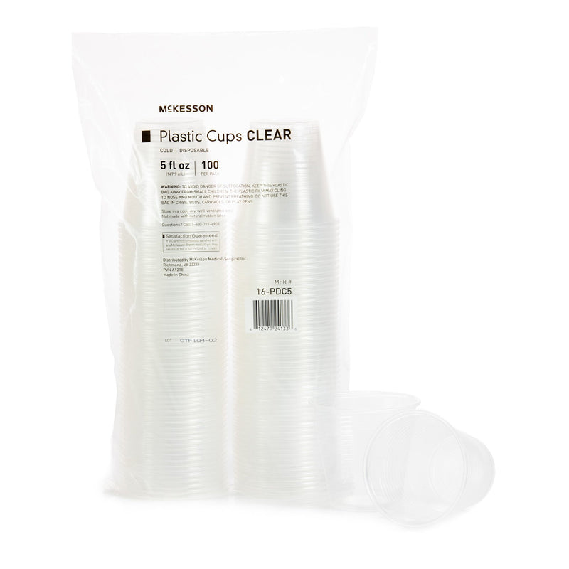 Drinking Cup McKesson 5 oz. Clear Polypropylene Disposable