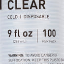Drinking Cup McKesson 9 oz. Clear Polypropylene Disposable