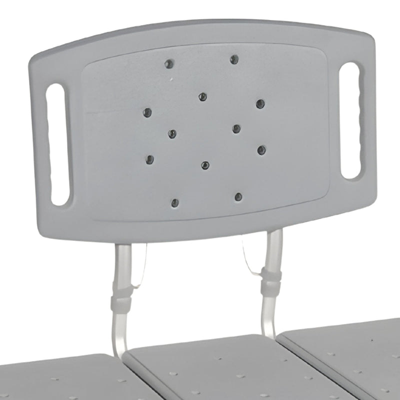 McKesson Knocked Down Bariatric Bath Transfer Bench Arm Rail 18-1/4 to 23-1/4 Inch Seat Height 500 lbs. Weight Capacity