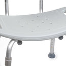 Bath Bench McKesson Without Arms Aluminum Frame Removable Backrest 19-1/4 Inch Seat Width 300 lbs. Weight Capacity