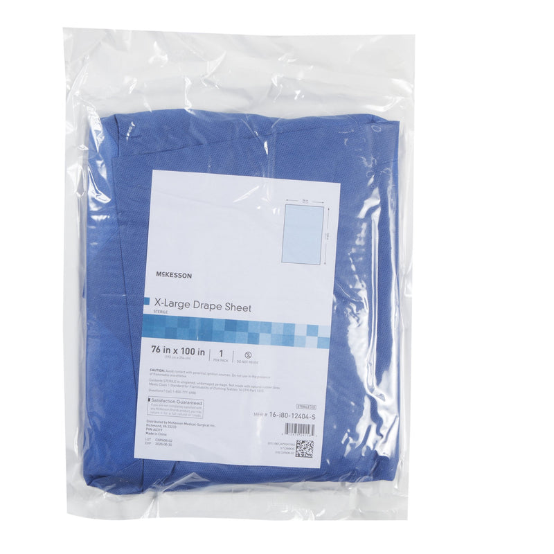 General Purpose Drape McKesson X-Large Drape 76 W X 100 L Inch Sterile