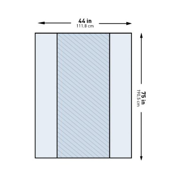 Table Drape McKesson 44 X 75 Inch For Back Table