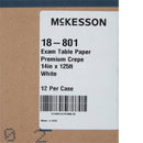 Table Paper McKesson 14 Inch Width 125 Foot Length White Crepe