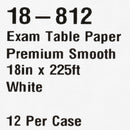 Table Paper McKesson 18 Inch Width 225 Foot Length White Smooth