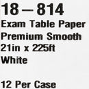 Table Paper McKesson 21 Inch Width 225 Foot Length White Smooth