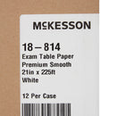 Table Paper McKesson 21 Inch Width 225 Foot Length White Smooth