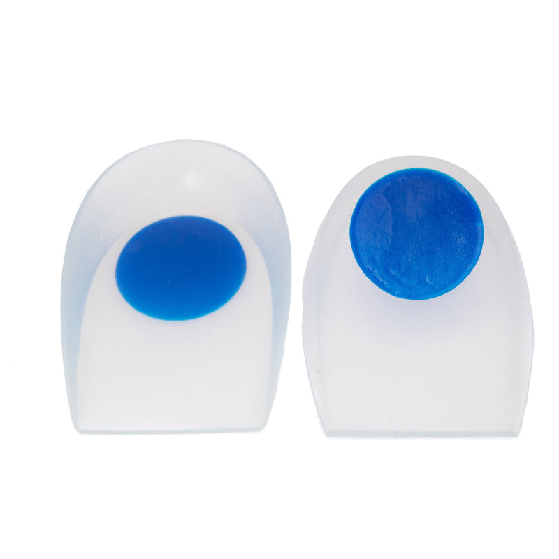 Heel Cup McKesson U-Shaped Silicone Female 5-1/2 to 9-1/2 / Male 5 to 9 Blue / Clear