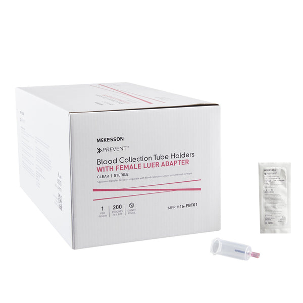 Blood Transfer Device with Female Luer Adapter McKesson For the Needleless Transfer of Blood