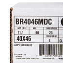 Trash Bag McKesson 45 gal. Clear LLDPE 0.90 mil 40 X 46 Inch Star Seal Bottom Coreless Roll