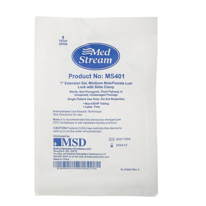 IV Extension Set McKesson Small Bore 7 Inch Tubing Without Filter