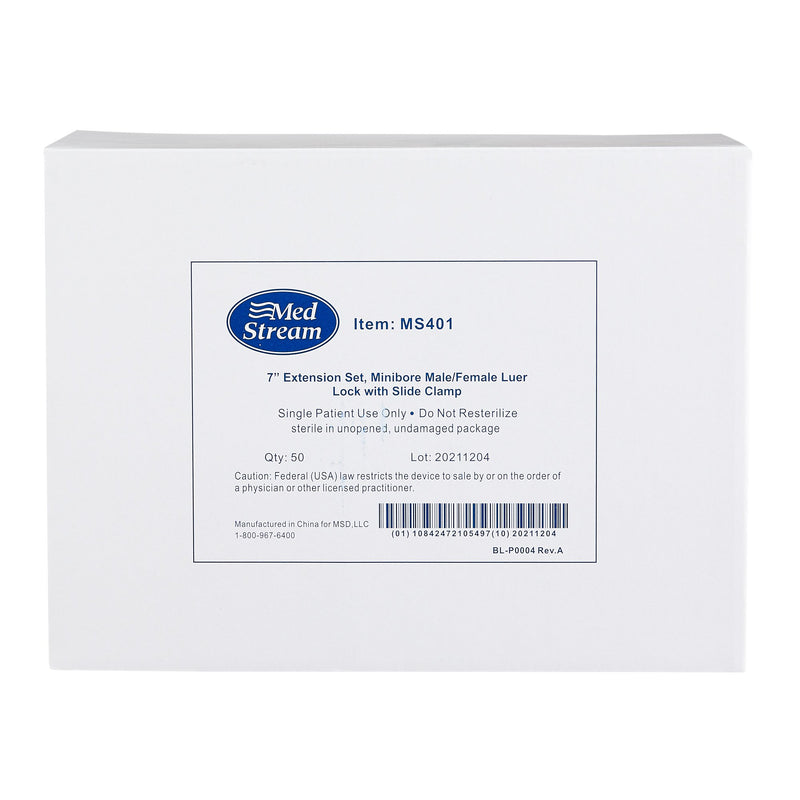 IV Extension Set McKesson Small Bore 7 Inch Tubing Without Filter